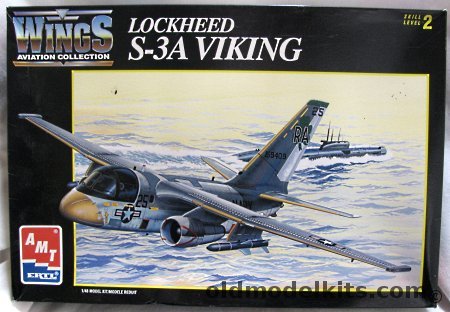 AMT 1/48 Lockheed S-3A Viking ASW Aircraft - Bagged, 8634 plastic model kit